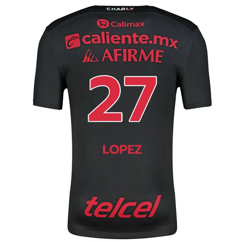 Danxen Damen Victoria López #27 Schwarz Rot Heimtrikot Trikot 2024/25 T-Shirt Österreich