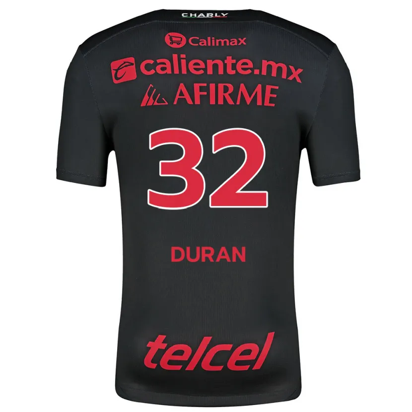Danxen Damen Ailed Duran #32 Schwarz Rot Heimtrikot Trikot 2024/25 T-Shirt Österreich