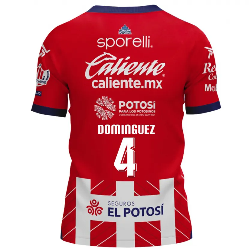 Danxen Damen Julio César Domínguez #4 Rot-Weiss Heimtrikot Trikot 2024/25 T-Shirt Österreich