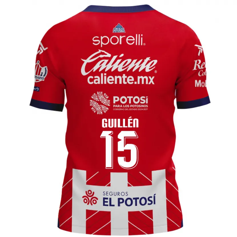 Danxen Damen Daniel Guillén #15 Rot-Weiss Heimtrikot Trikot 2024/25 T-Shirt Österreich
