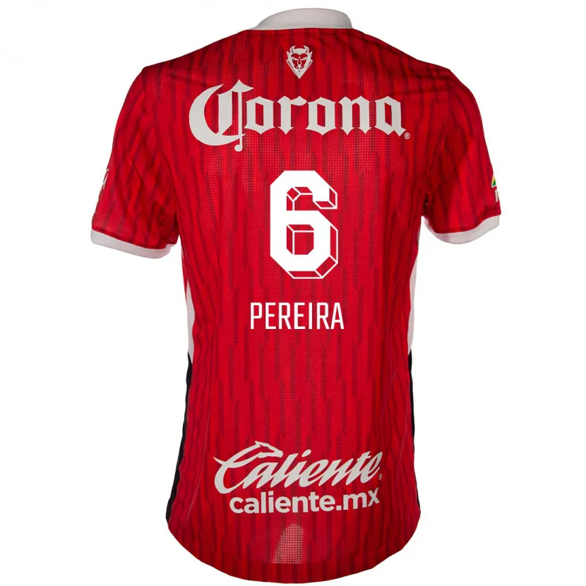 Danxen Damen Federico Pereira #6 Rot-Weiss Heimtrikot Trikot 2024/25 T-Shirt Österreich