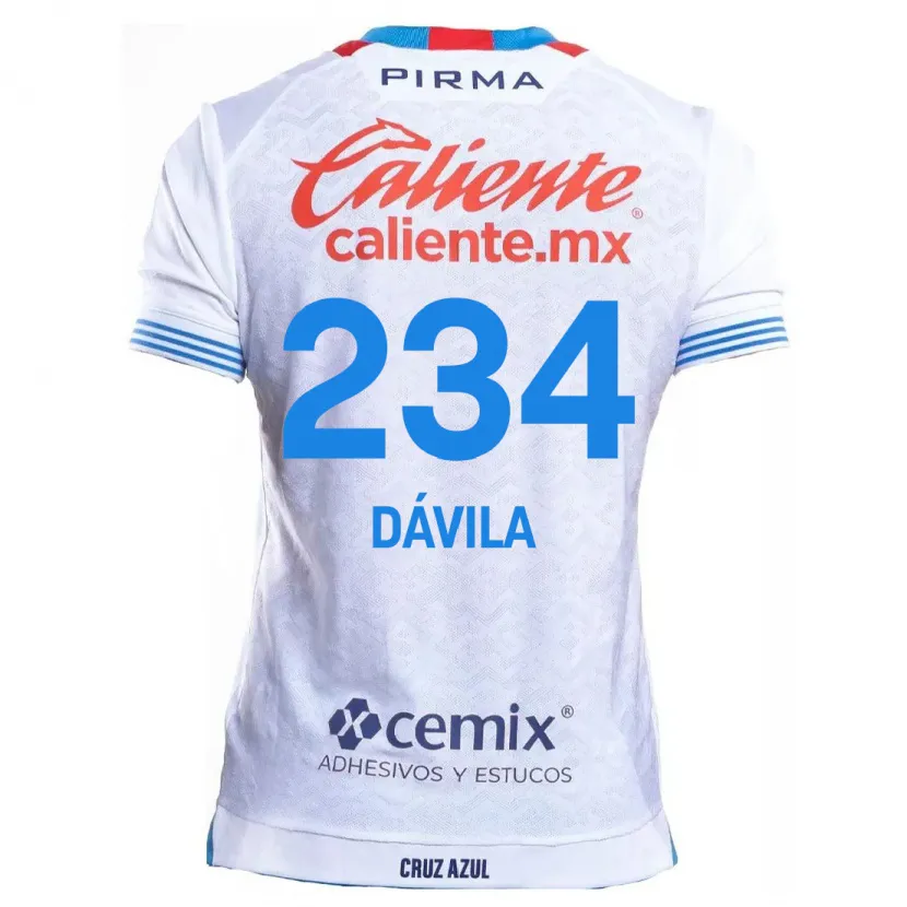 Danxen Damen Emilio Dávila #234 Weiß Blau Auswärtstrikot Trikot 2024/25 T-Shirt Österreich