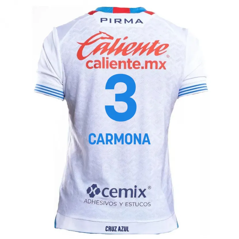 Danxen Damen Edith Carmona #3 Weiß Blau Auswärtstrikot Trikot 2024/25 T-Shirt Österreich
