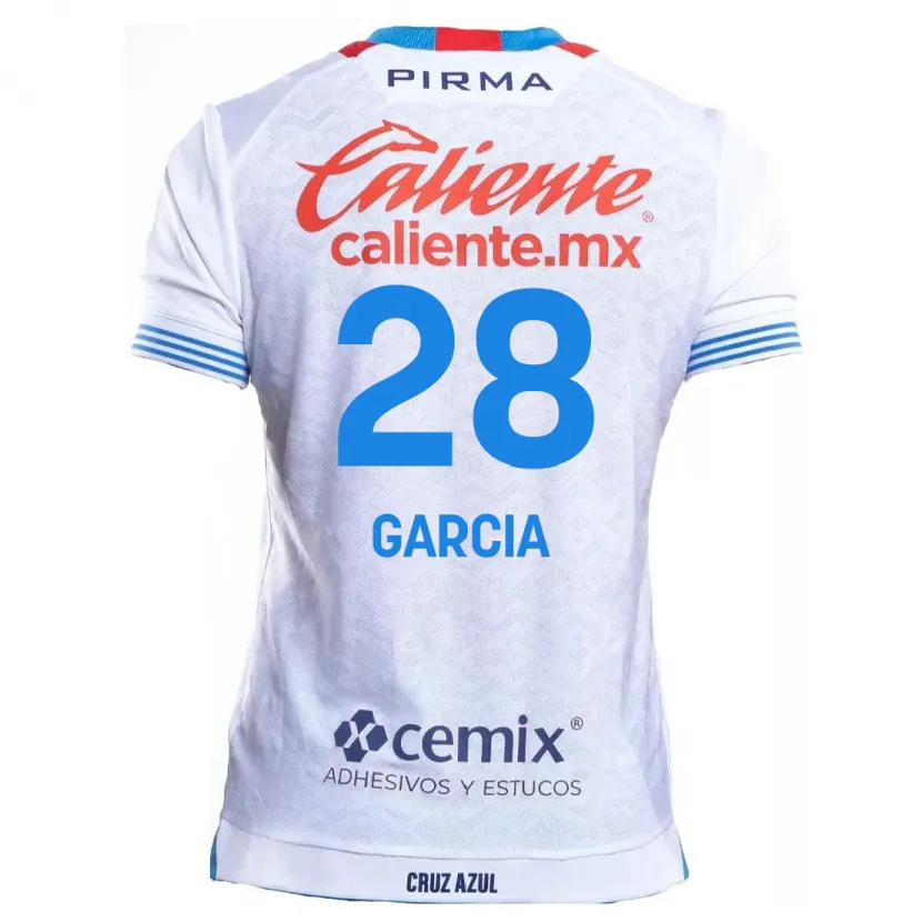 Danxen Damen Ana Garcia #28 Weiß Blau Auswärtstrikot Trikot 2024/25 T-Shirt Österreich