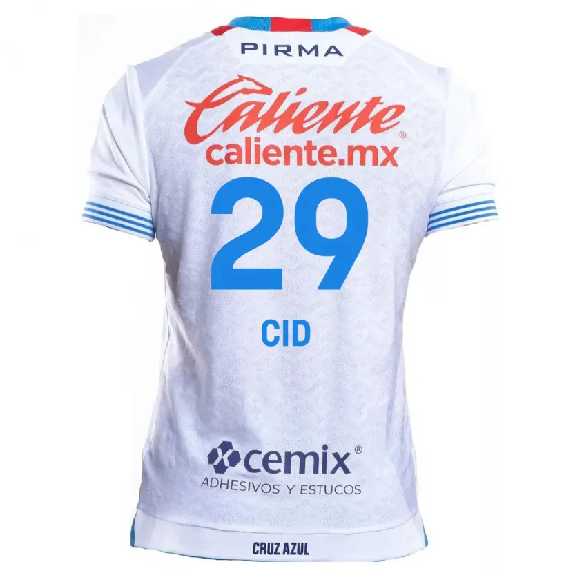Danxen Damen Claudia Cid #29 Weiß Blau Auswärtstrikot Trikot 2024/25 T-Shirt Österreich