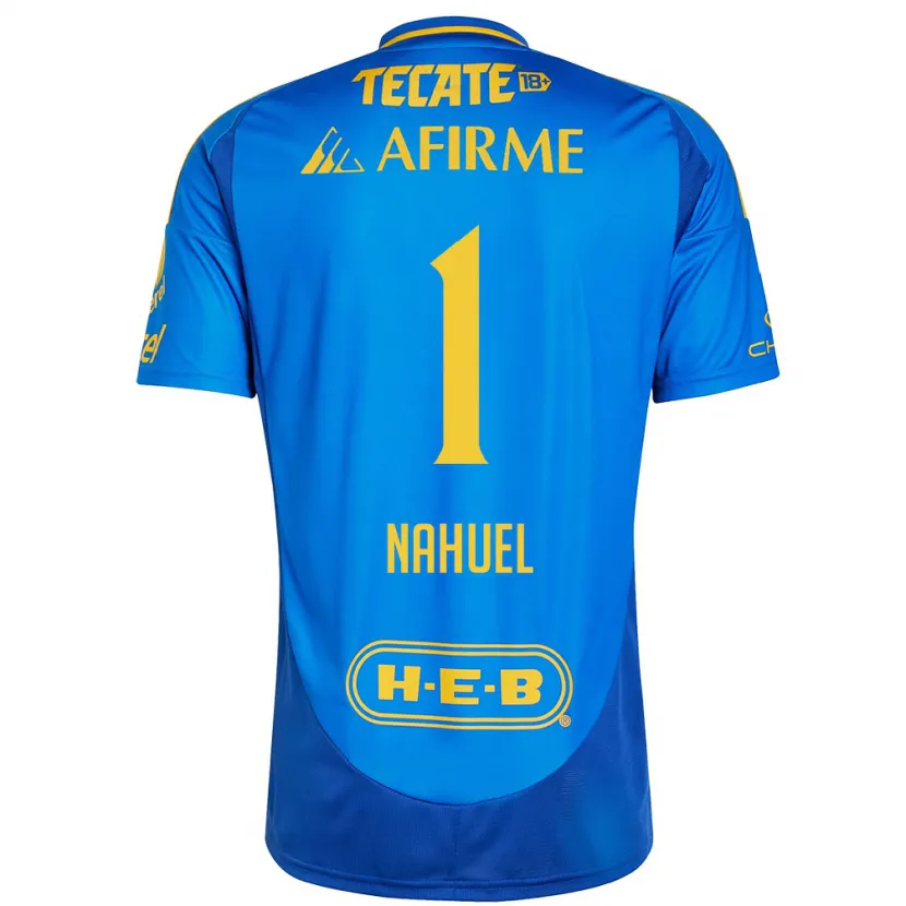 Danxen Damen Nahuel Guzmán #1 Blau Gelb Auswärtstrikot Trikot 2024/25 T-Shirt Österreich