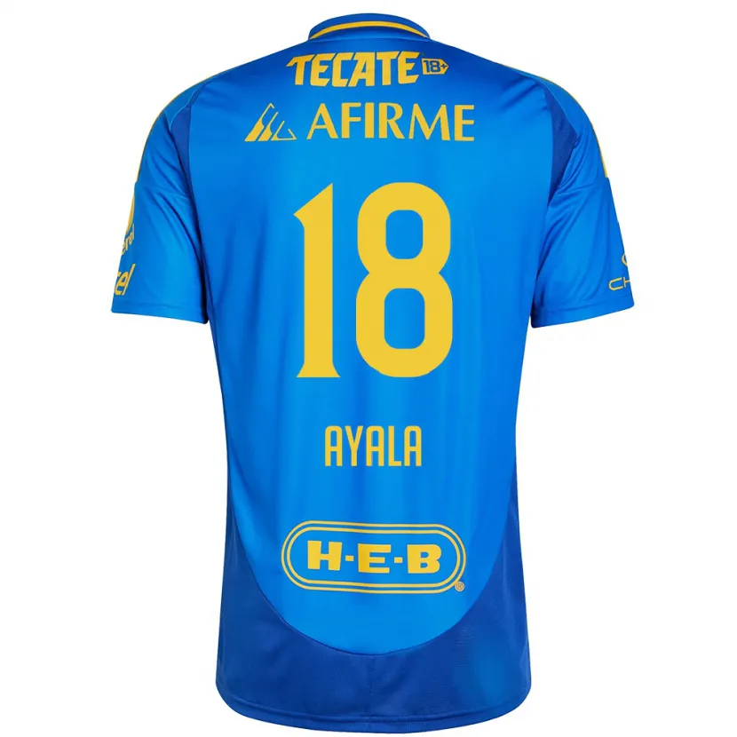 Danxen Damen David Ayala #18 Blau Gelb Auswärtstrikot Trikot 2024/25 T-Shirt Österreich