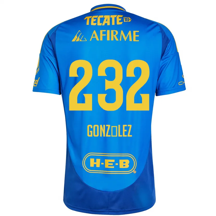 Danxen Damen César González #232 Blau Gelb Auswärtstrikot Trikot 2024/25 T-Shirt Österreich