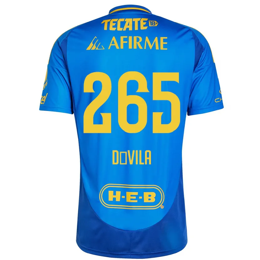Danxen Damen Emiliano Dávila #265 Blau Gelb Auswärtstrikot Trikot 2024/25 T-Shirt Österreich