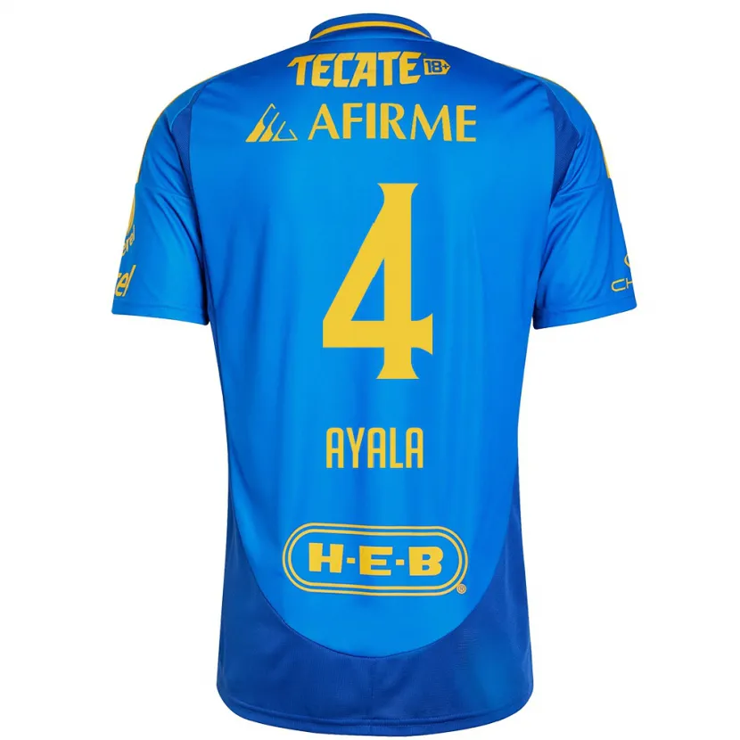 Danxen Damen Hugo Ayala #4 Blau Gelb Auswärtstrikot Trikot 2024/25 T-Shirt Österreich