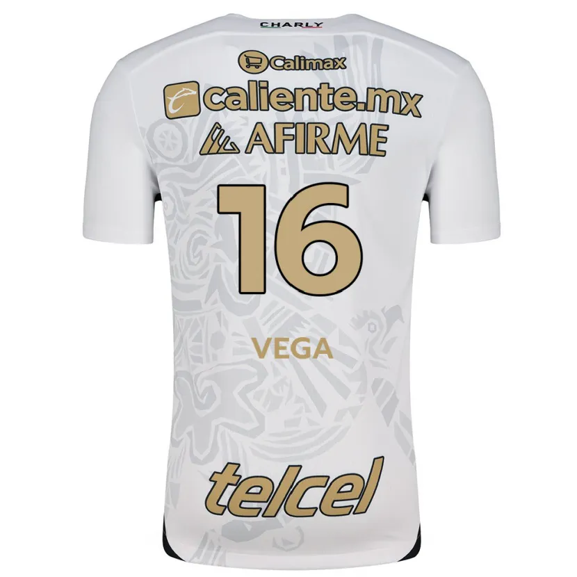 Danxen Damen Alan Vega #16 Weiß Schwarz Auswärtstrikot Trikot 2024/25 T-Shirt Österreich