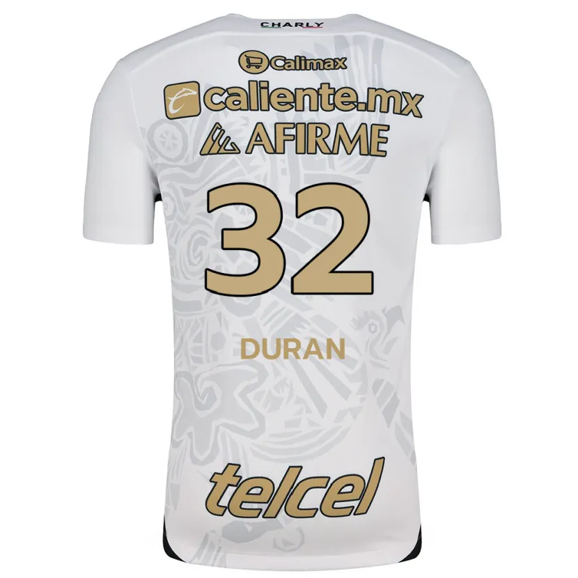 Danxen Damen Ailed Duran #32 Weiß Schwarz Auswärtstrikot Trikot 2024/25 T-Shirt Österreich