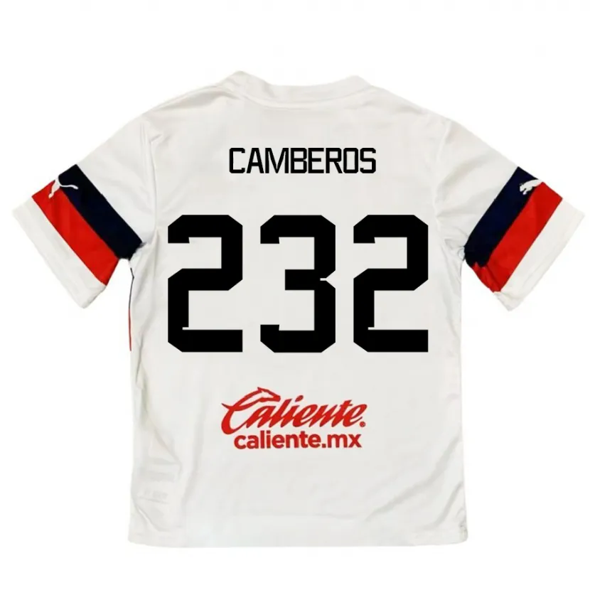 Danxen Damen Hugo Camberos #232 Weiß Rot Auswärtstrikot Trikot 2024/25 T-Shirt Österreich