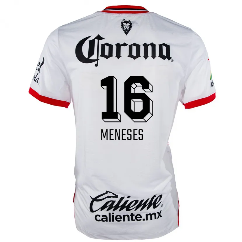 Danxen Damen Jean Meneses #16 Weiß Rot Auswärtstrikot Trikot 2024/25 T-Shirt Österreich