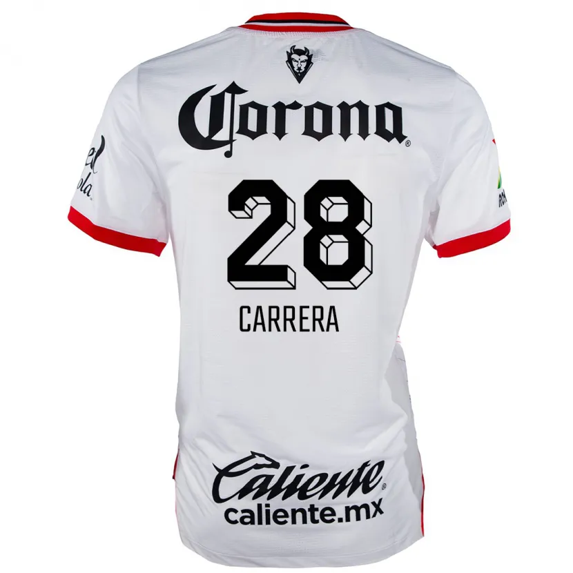 Danxen Damen Nico Carrera #28 Weiß Rot Auswärtstrikot Trikot 2024/25 T-Shirt Österreich