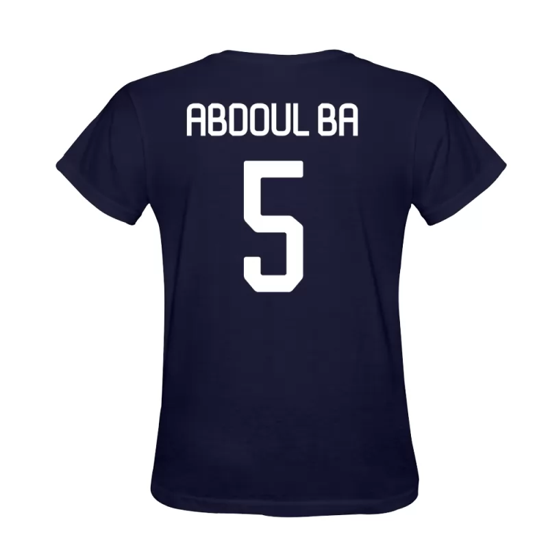 Herren Abdoul Ba #5 Dunkelblau Trikot Hemd T-shirt Design Österreich