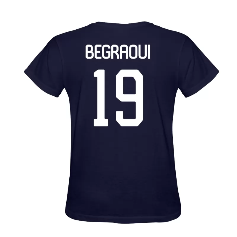 Herren Yanis Begraoui #19 Dunkelblau Trikot Hemd T-shirt Design Österreich