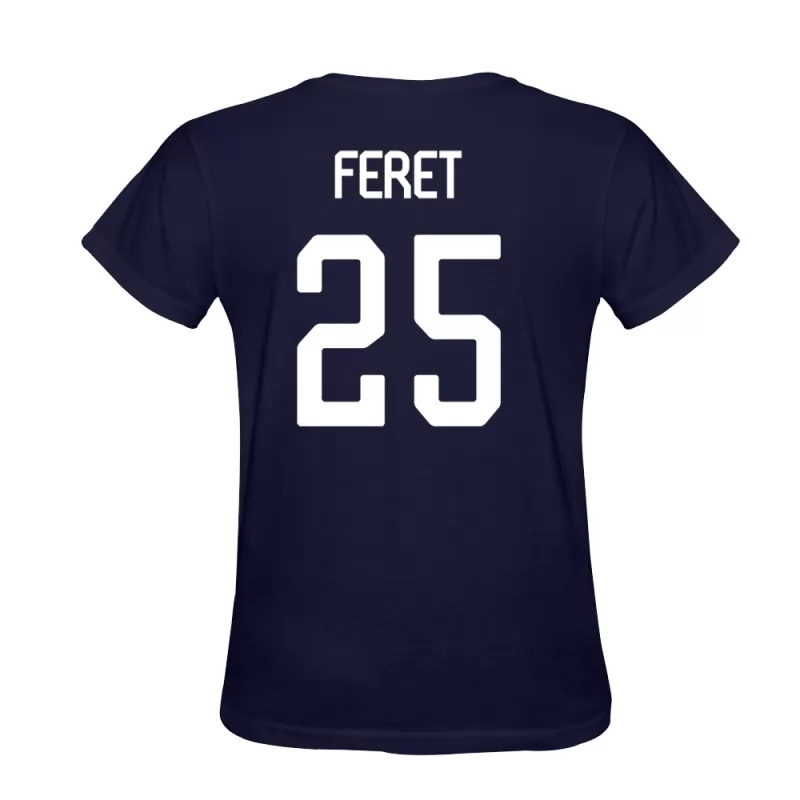Herren Julien Feret #25 Dunkelblau Trikot Hemd T-shirt Design Österreich