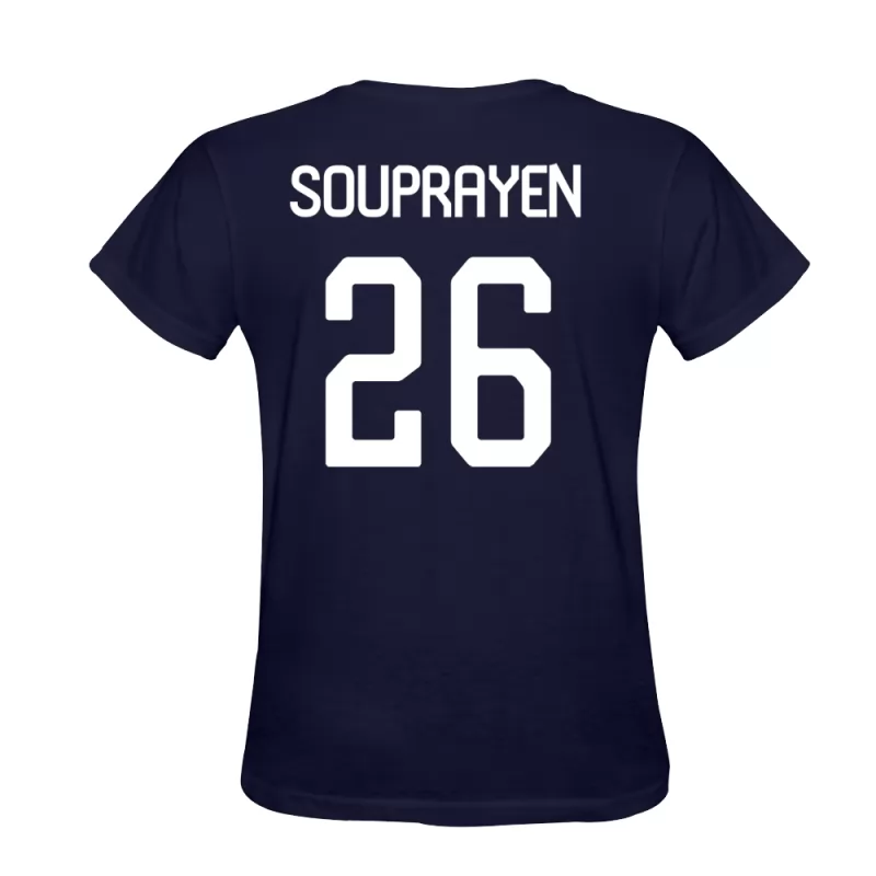 Herren Samuel Souprayen #26 Dunkelblau Trikot Hemd T-shirt Design Österreich