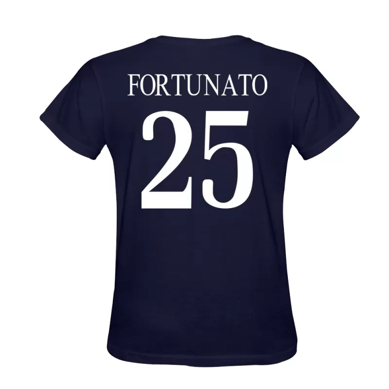 Herren Jacopo Fortunato #25 Dunkelblau Trikot Hemd T-shirt Design Österreich