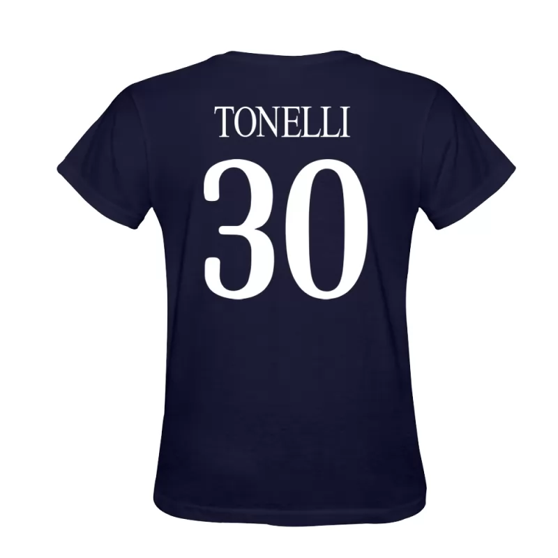 Herren Simone Tonelli #30 Dunkelblau Trikot Hemd T-shirt Design Österreich