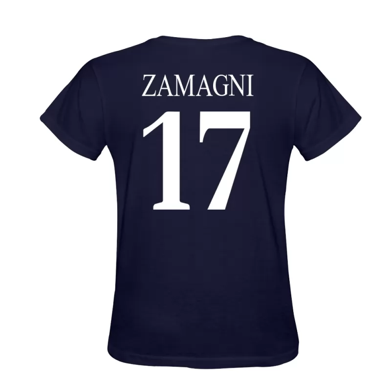 Herren Andrea Zamagni #17 Dunkelblau Trikot Hemd T-shirt Design Österreich